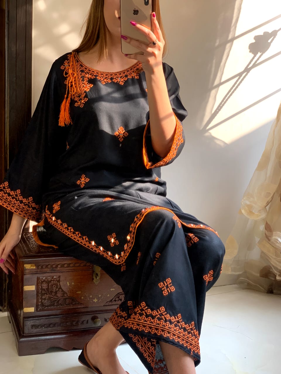 2-Piece Stitched Dress Premium Quality Balochi Embroidered Style